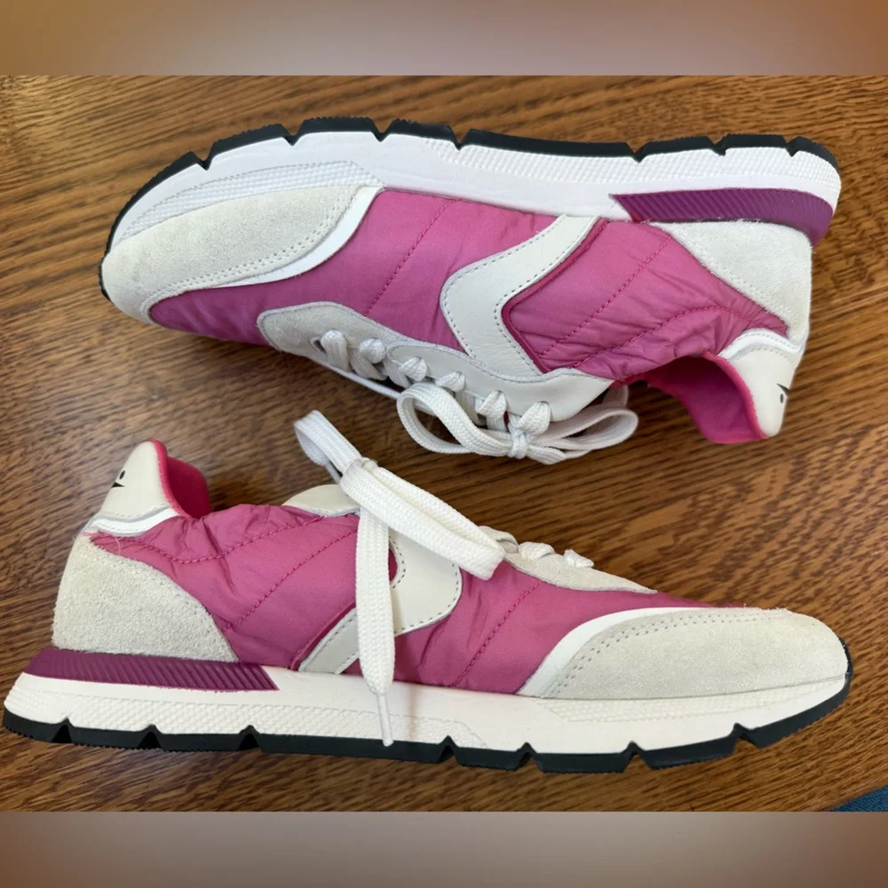 VOILE BLANCHE Storm Sneakers Pink Trainers Running Shoes Suede‎ Luxury 37